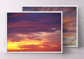 JPG素材：天空彩霞云彩夕阳晚霞JPG高清矢量素材