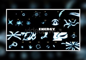 AE模板：漫画卡通能量手绘元素MG动画模板+视频素材