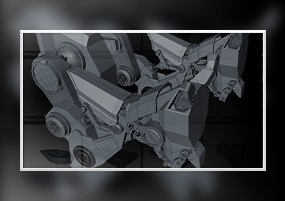 C4D模型：机械元素小零件小部件白模组件3D模型预设合集