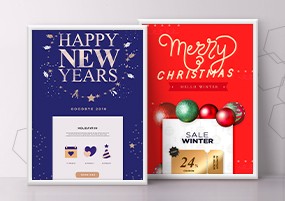 PSD模板：2019圣诞节电商网页首页活动促销节日海报模板