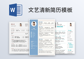 文艺清新简约单页简历