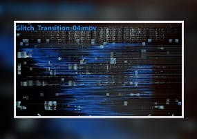 AE素材：信号故障旧电视画面高科技抖音转场视频素材