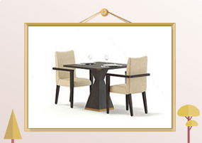 C4D模型：高脚椅商务酒店餐厅桌椅模型，含材质贴图3D设计素材