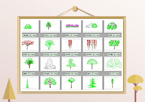 CAD图库：园林景观设计CAD专用素材