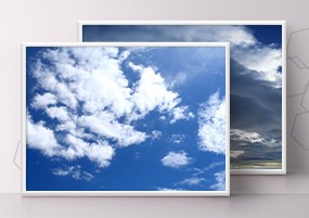 JPG素材：高清蓝天白云云朵天空JPG矢量图素材