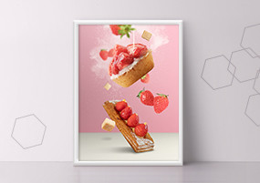 PSD模板：美食咖啡甜品甜点蛋糕店下午茶海报素材