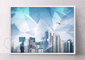 PSD模板：科技信息城市手机电脑海报设计素材