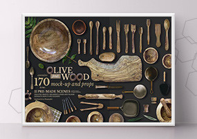 PSD模板：餐具食物餐厅厨房用品摆拍高清海报背景图素材