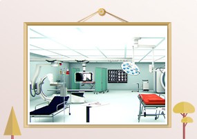 C4D模型：医院医疗器械病床担架床听诊器CT设备血压监测3D模型