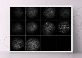 PS笔刷：颗粒感噪点纹理笔刷颗粒效果Photoshop笔刷