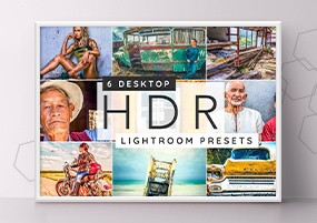 LR预设：6种HDR专业人像炫彩艺术效果Lightroom预设