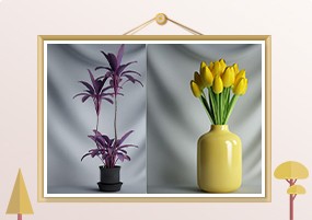 C4D模型：20个盆栽植物花瓶仙人掌盆景装饰预设3D模型