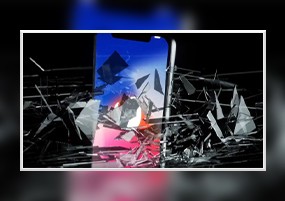 AE模板：科技数码能量感玻璃破碎手机APP宣传展示动画模板