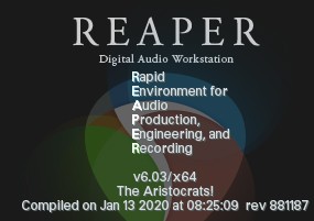 音频录制和编辑程序：Cockos REAPER 6.03 便携版
