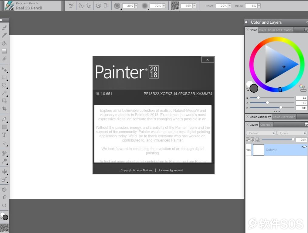 Corel Painter 2018 for Mac18.1.0.651 安装激活详解