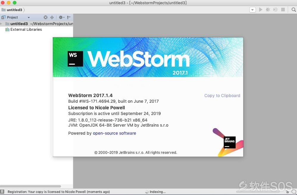 JetBrains WebStorm for Mac v2017.1.4 安装激活详解