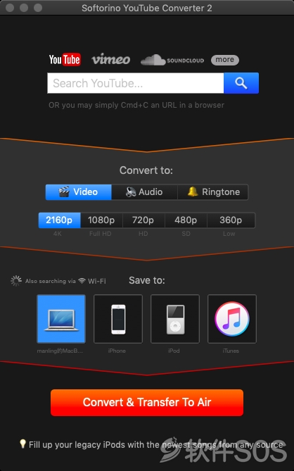 Softorino YouTube Converter 2 for Mac v2.1.6 （视频下载）英文版 安装教程详解