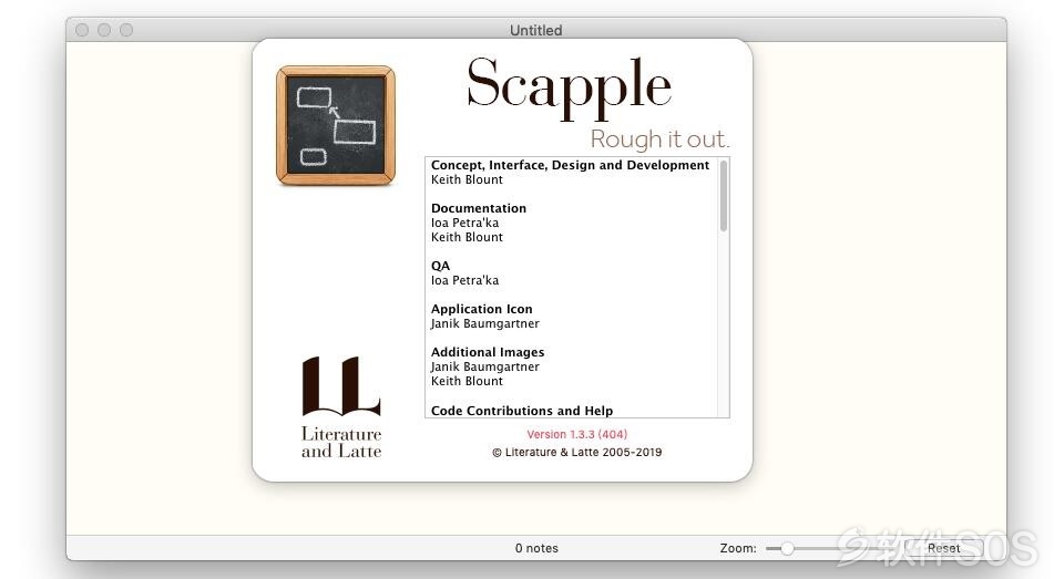 Scapple for Mac v1.3.4 英文版 安装教程详解