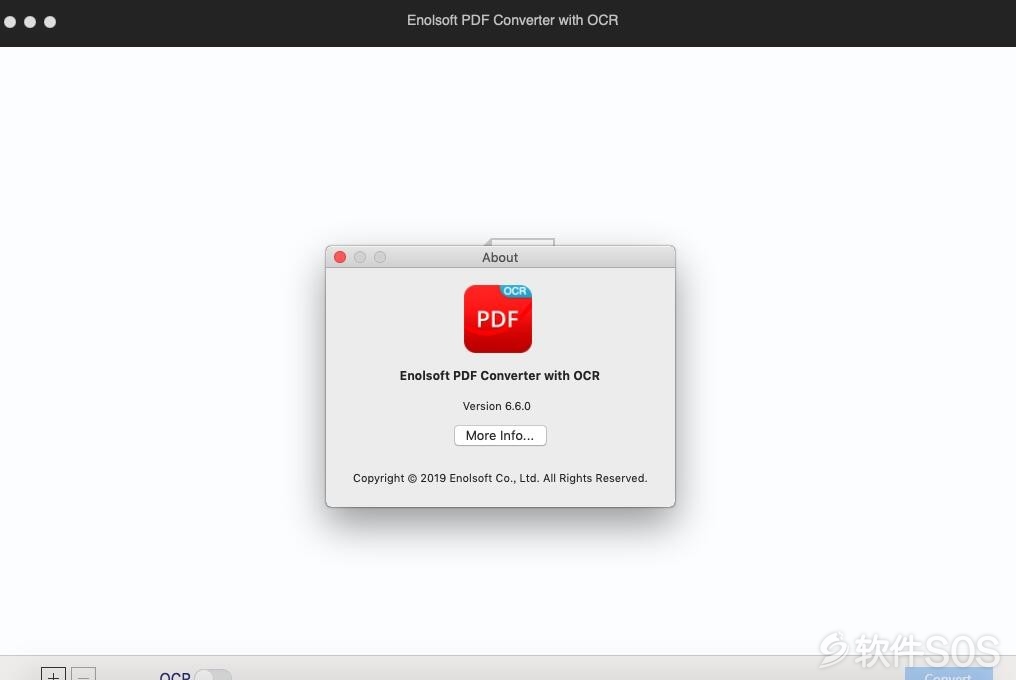 Enolsoft PDF Converter with OCR for Mac v6.6.0 英文版 安装教程详解