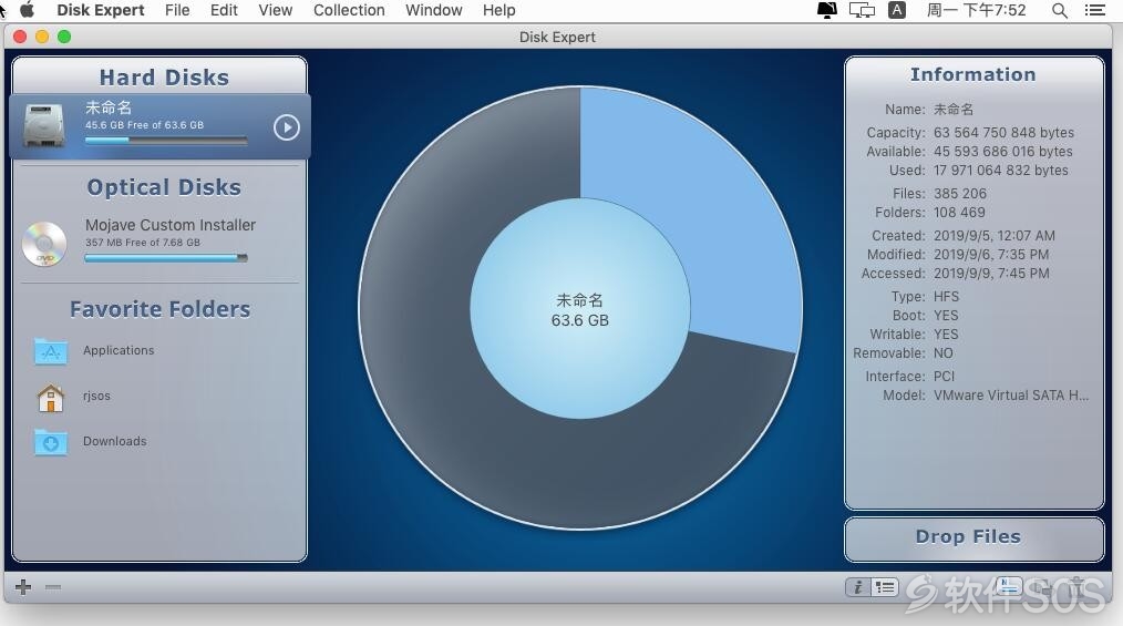 Disk Expert for Mac v2.9.1 磁盘分析管理 英文版 安装教程详解