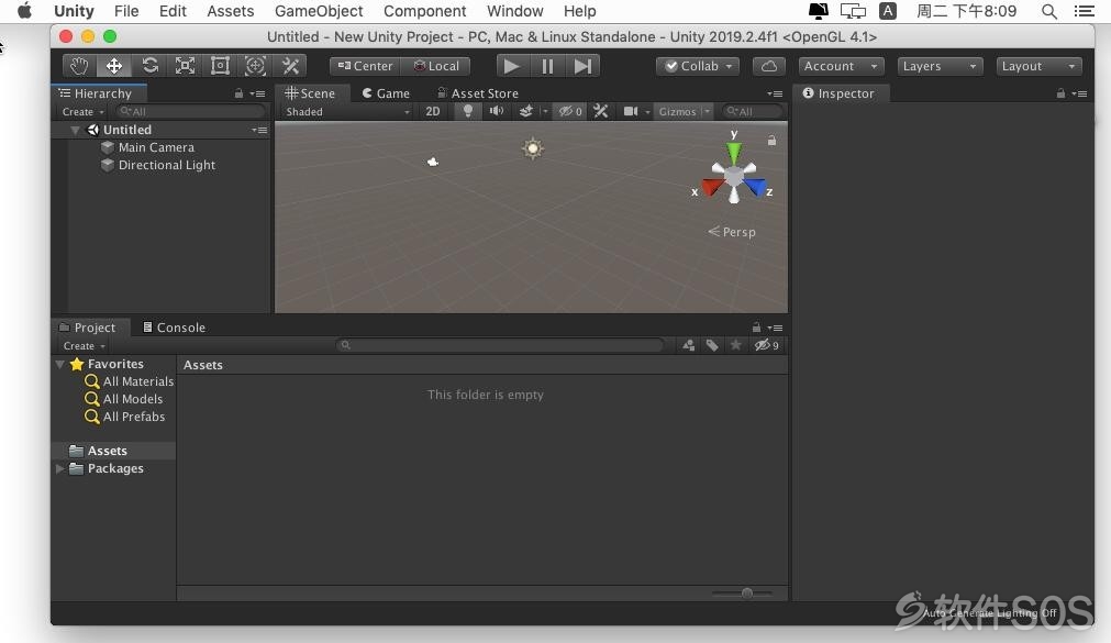 Unity Pro 2019 for Mac v2019.2.4f1 英文版 游戏开发 安装激活详解