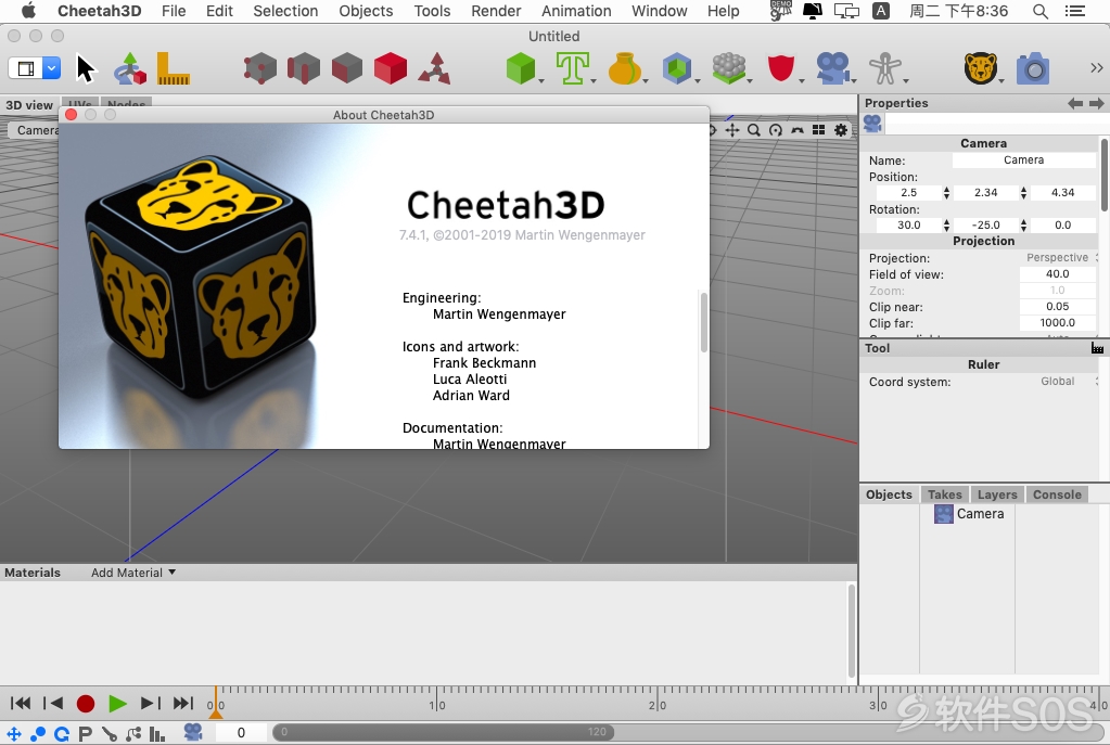 Cheetah3D for Mac v7.4.1 英文版 3D建模渲染工具 安装激活详解