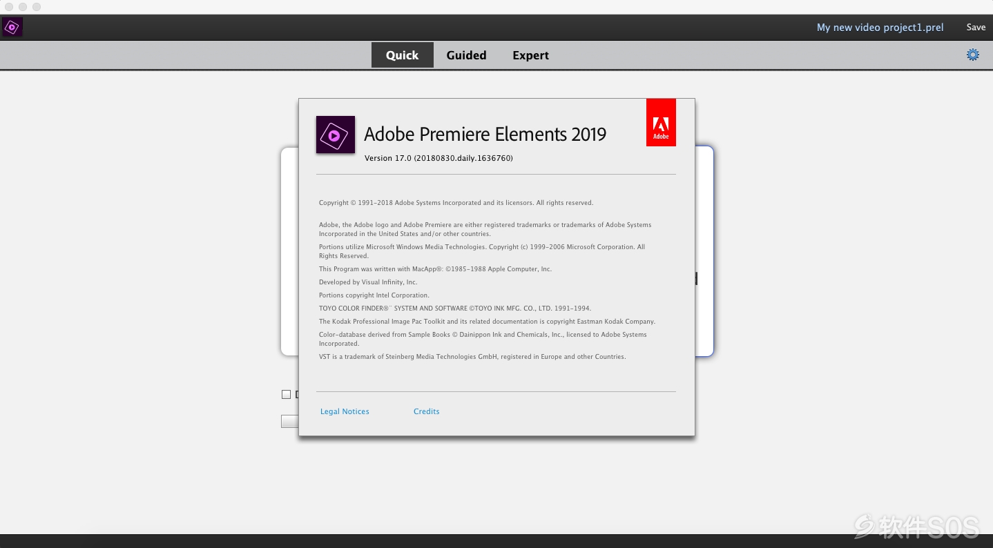 Premiere Elements 2019 for Mac v17.0 英文版 智慧型视频编辑 安装激活详解
