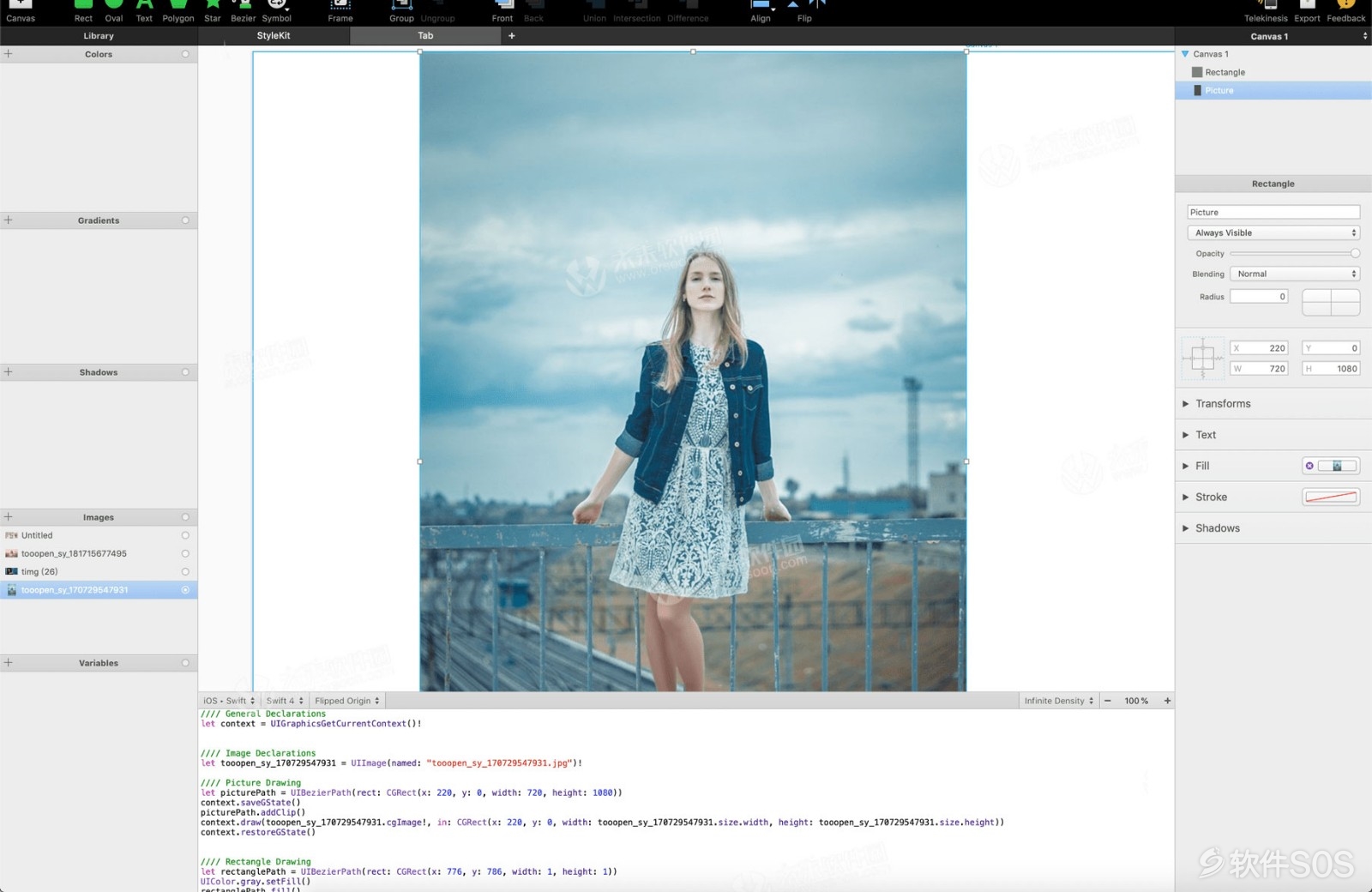 PaintCode for Mac v3.4.5 英文版 矢量绘图编程 安装教程详解