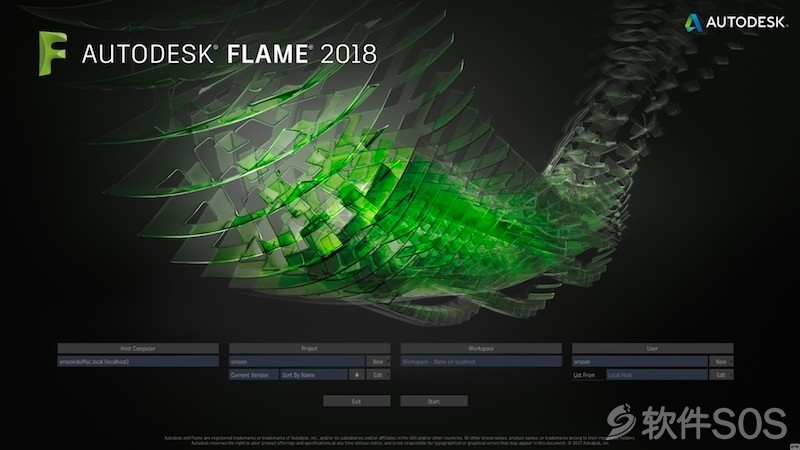 Autodesk Flame 2018 for Mac v2018.0 三维视觉特效 安装激活详解