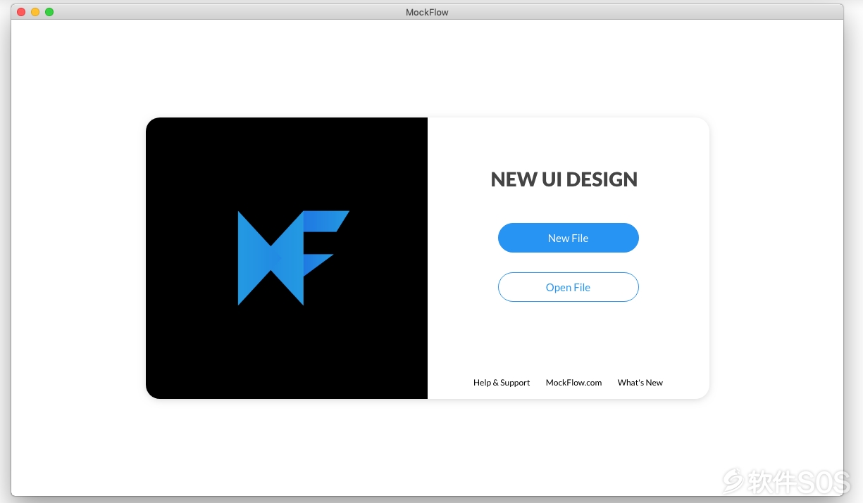 MockFlow for Mac v1.4.7 英文版 原型设计工具 安装教程详解
