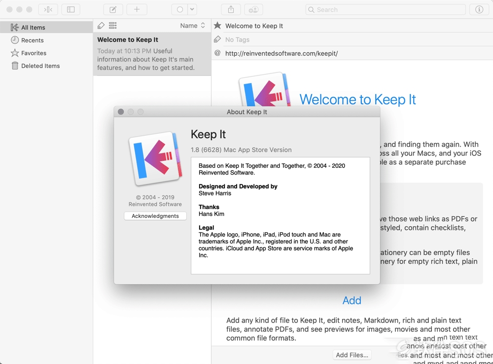 Keep It for Mac v1.8.1 Mac笔记管理工具 直装版