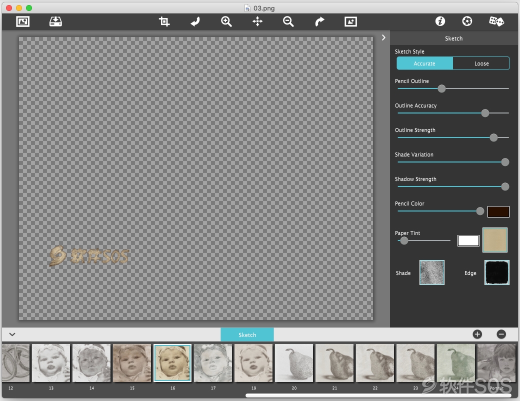 JixiPix PhotoArtista Sketch for Mac v2.7 图片转素描效果 安装教程详解