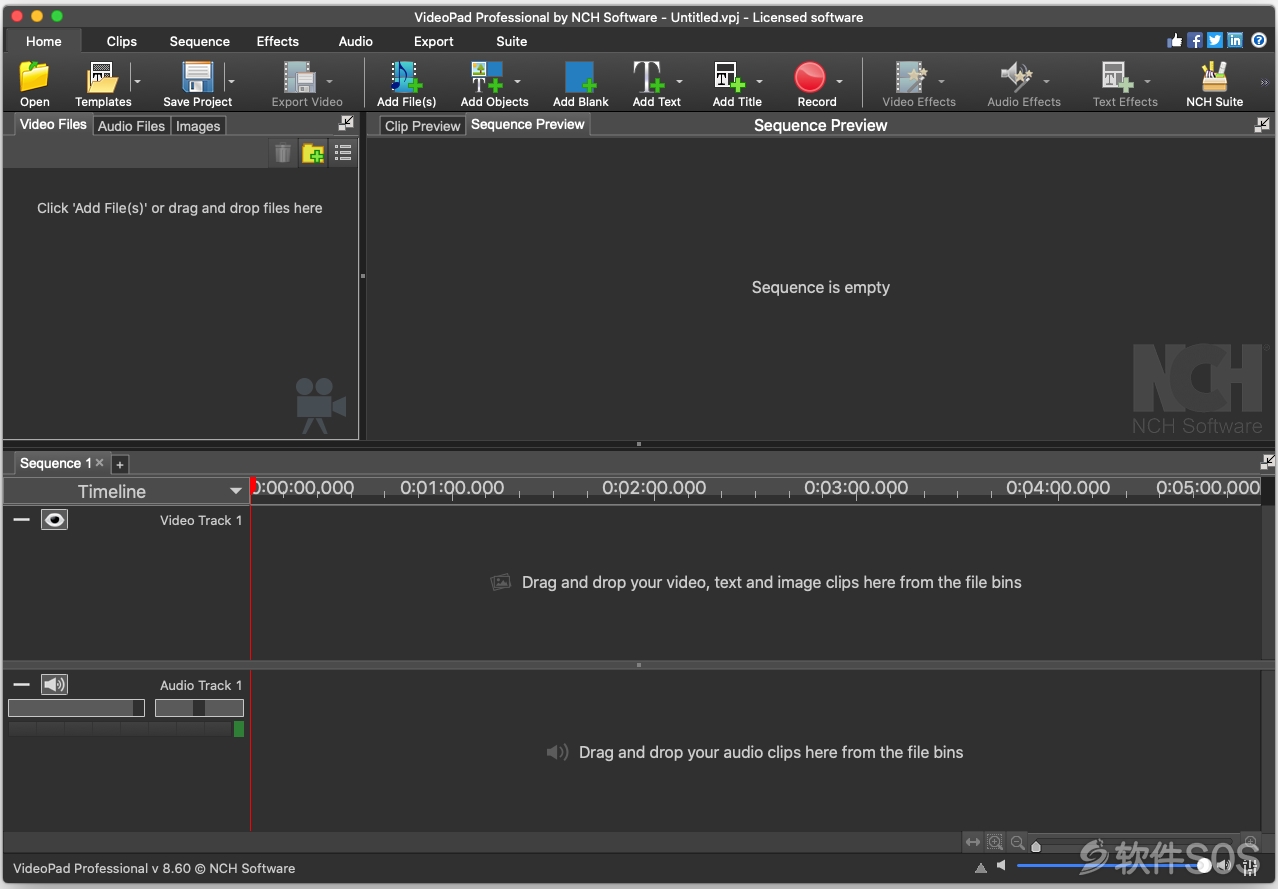VideoPad Video Editor for Mac v8.6.0 视频编辑软件 注册版