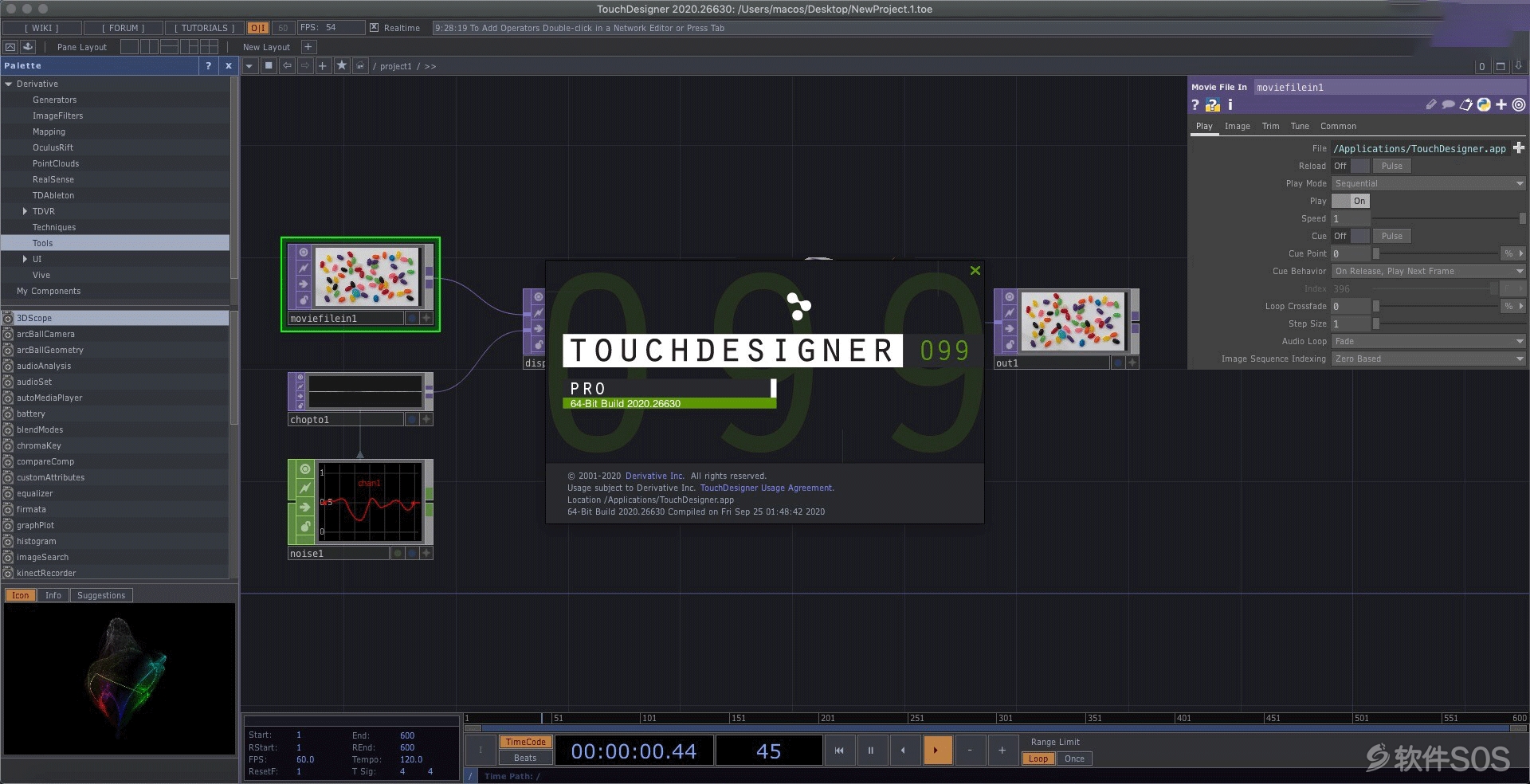 TouchDesigner for Mac v099.2020.26630 原型交互式 激活版