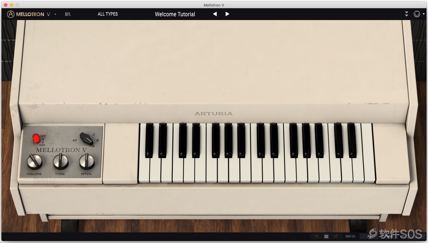 Arturia Mellotron V for Mac v1.2.2 琴键模拟演奏软件 激活版
